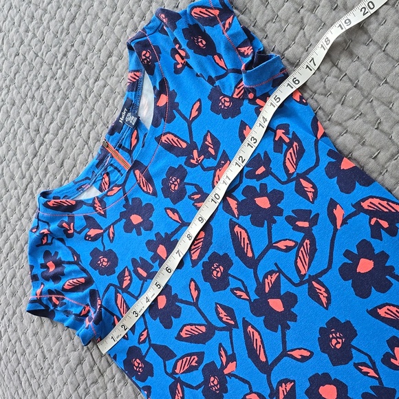 Hatley Dress - Turquoise with Coral Floral & Leaf Pattern - Picture 5 of 13